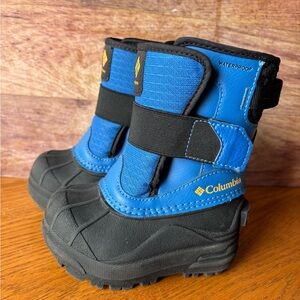 Columbia Kids Black and Blue Boots